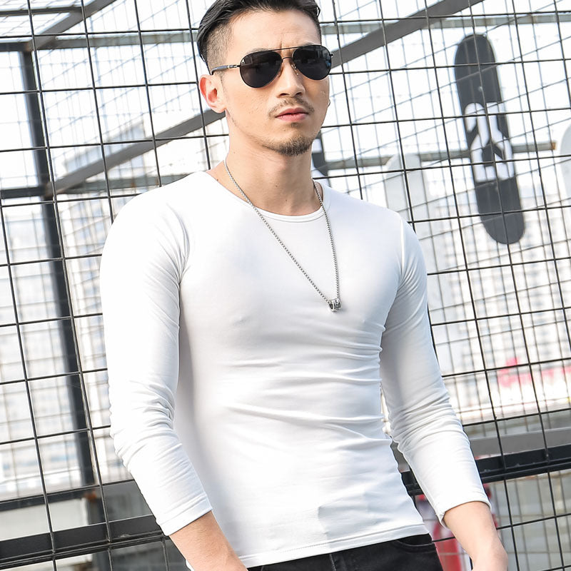 men's collar T-shirts, long sleeves, long sleeves, long sleeves, long sleeves, long sleeves and velvet t-shirts by http://Lolyshop.shop