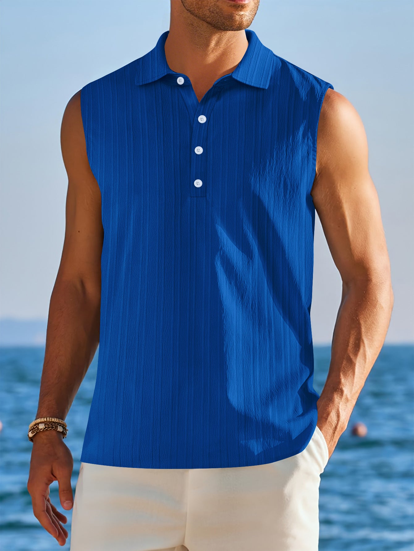 Men's Half-open Tube Sleeveless Bottoming Shirt by http://Lolyshop.shop