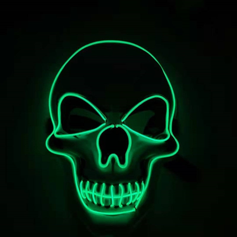 Skull LED Glowing Halloween Mask by http://Loyshop.shop