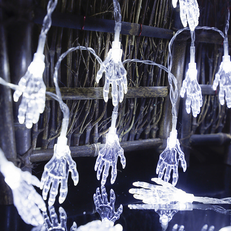 LED String Lights Halloween Ghost Hand For Halloween Outdoor Waterproof Decorations Halloween Indoor Warm White Lamp Decorations by http://Lolyshop.shop