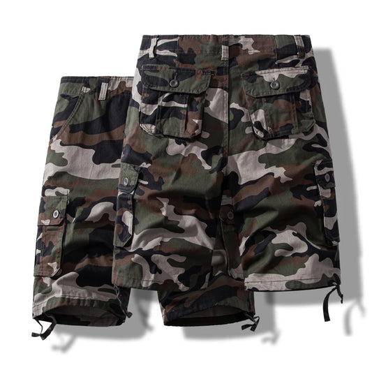 Men's Cotton Shorts Cargo Knee Pants Tactical Casual Sports Shorts Man Hiking Fishing Y2K Clothes