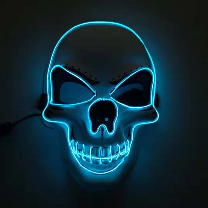 Skull LED Glowing Halloween Mask by http://Loyshop.shop