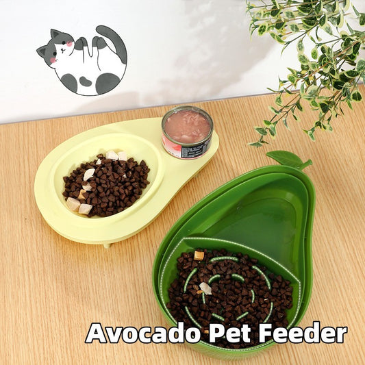 Avocado Pet Dog Cat Automatic Feeder Bowl For Dogs Drinking Water 690ml Bottle Kitten Bowls Slow Food Feeding Container Supplies by http://Loyshop.shop