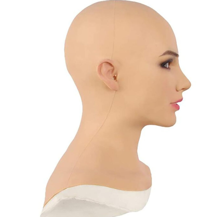 Halloween Cosplay Costume Mask Latex Bald Beauty by http://Loyshop.shop