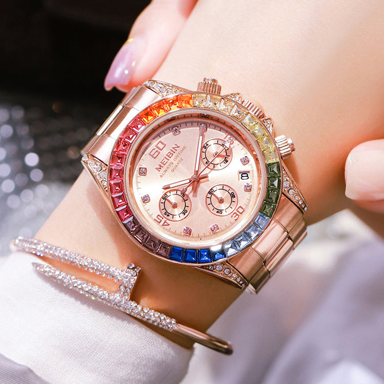 Ins Style Rainbow Circle Fashion Watch Sports Style Ladies Watch by http://Lolyshop.shop