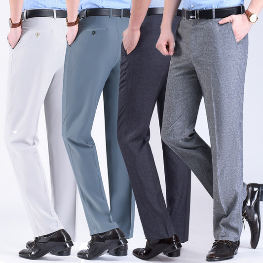 Men's Suit Pants High Waist Loose Business Formal Wear by http://Lolyshop.shop