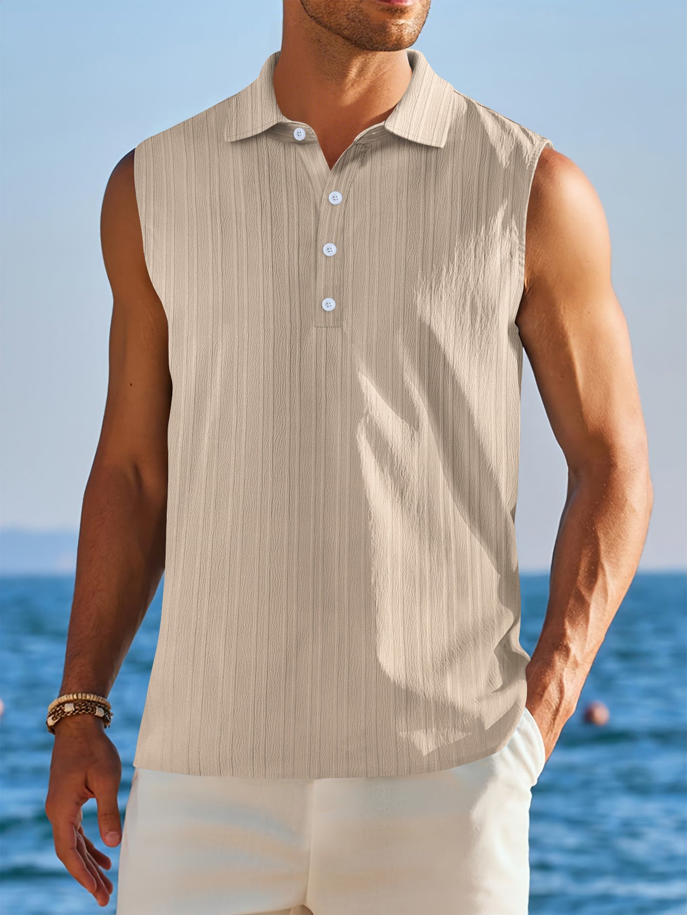 Men's Half-open Tube Sleeveless Bottoming Shirt by http://Lolyshop.shop