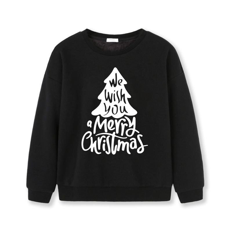 New Kids' Sweater Jacket Long-sleeved Round Collar Overpull Christmas Holiday Cartoon Christmas Tree Children's Clothing Autumn And Winter Clothing by http://Lolyshop.shop
