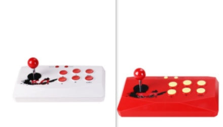 HD wireless double joystick game console fighting arcade by http://Lolyshop.shop