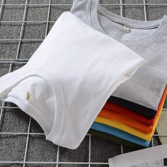 Solid Color Loose Half Sleeve Men's T-shirt by http://Lolyshop.shop