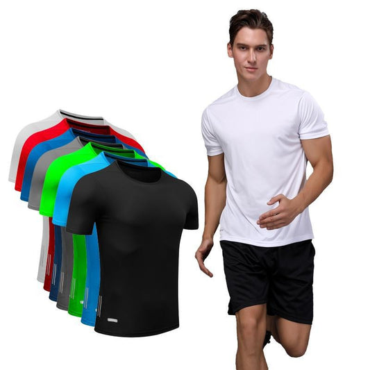 Men Quick Dry T Shirt Running Slim Fit Top Tees Solid Shirts by http://Lolyshop.shop