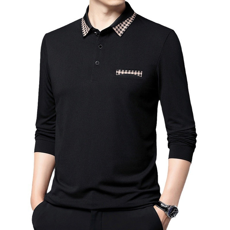 Solid Color Casual Dad Long-t-shirt by http://Lolyshop.shop