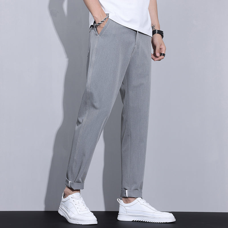 Men's Casual Loose Straight Trousers by http://Lolyshop.shop