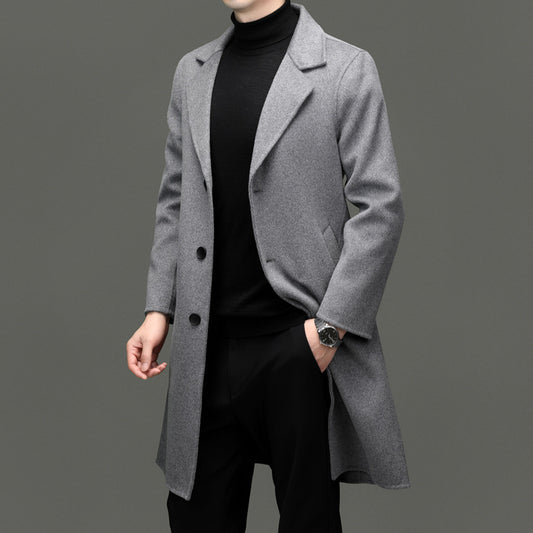Autumn And Winter Woolen Coat Casual Long by http://Loyshop.shop