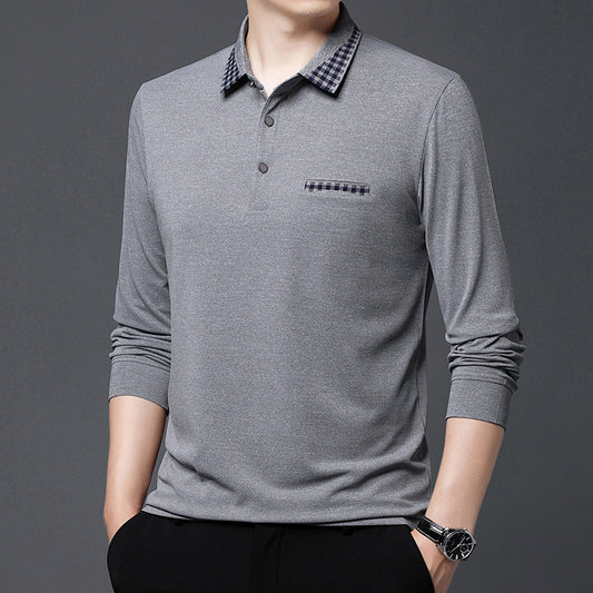 Solid Color Casual Dad Long-t-shirt by http://Lolyshop.shop