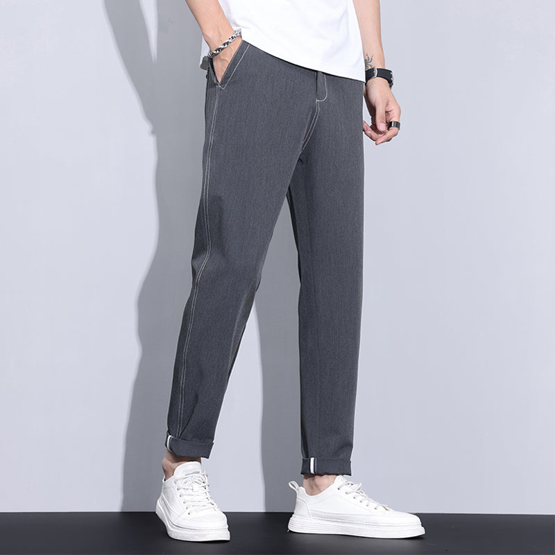 Men's Casual Loose Straight Trousers by http://Lolyshop.shop