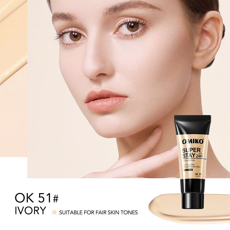 Smear-proof Makeup Liquid Foundation Concealer Nourishing Lady by http://Lolyshop.shop
