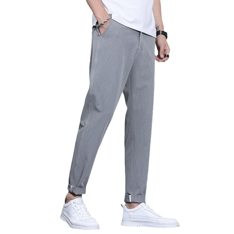 Men's Casual Loose Straight Trousers by http://Lolyshop.shop