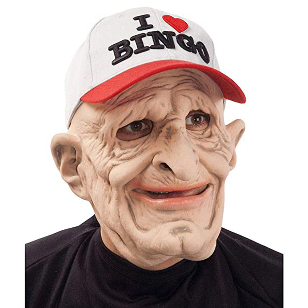Halloween Granny Mask Latex Headgear Wig Mask by http://Loyshop.shop