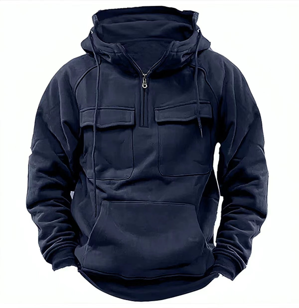 Men's Zip-up Hoodies Sweatshirt With Drawstring And Pocket Design Fashion Casual Sports Sweatshirt by http://Loyshop.shop