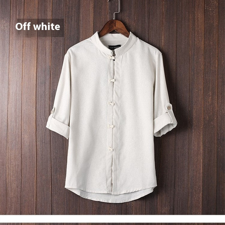 Men's Linen Vintage Plus Size Shirt by http://Lolyshop.shop