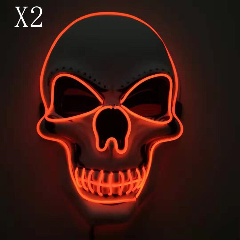 Skull LED Glowing Halloween Mask by http://Loyshop.shop