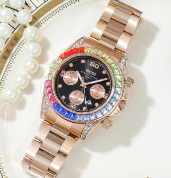 Ins Style Rainbow Circle Fashion Watch Sports Style Ladies Watch by http://Lolyshop.shop