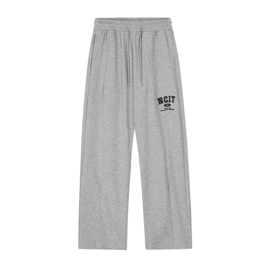 Letter Embroidery Sports Straight Sweatpants Men by http://Lolyshop.shop
