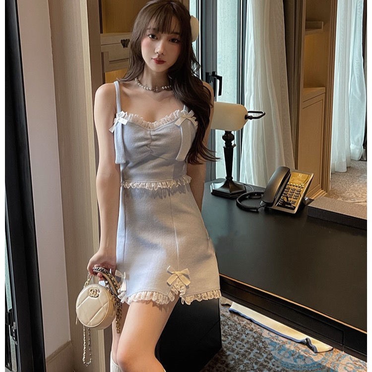 Fashionable Knitted Sling Dress Women by http://Lolyshop.shop