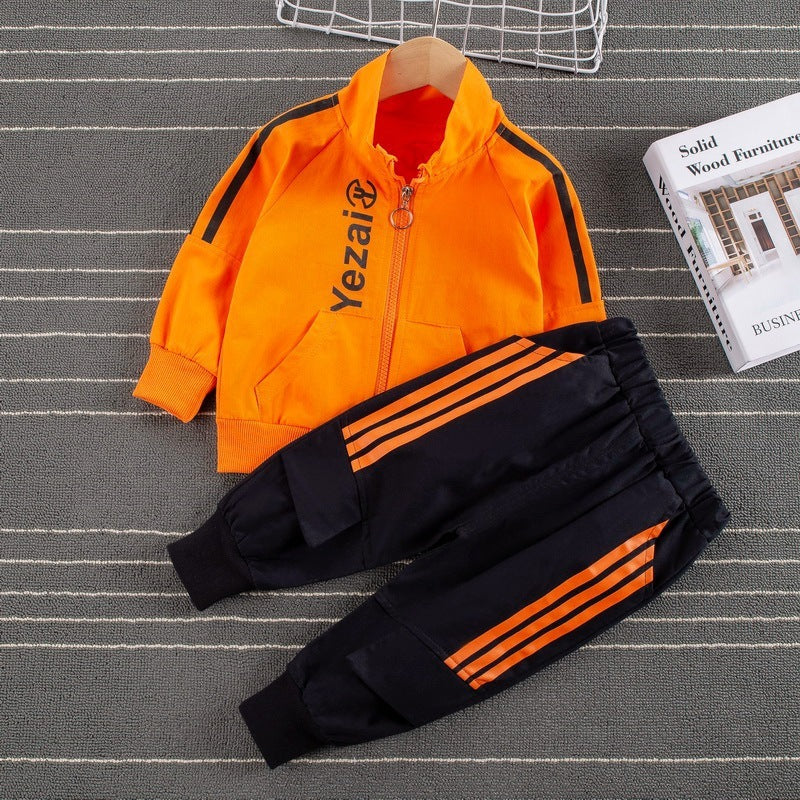 Sports Style Striped Two-piece Children's Clothing Children's Boys And Baby Casual Suits by http://Lolyshop.shop