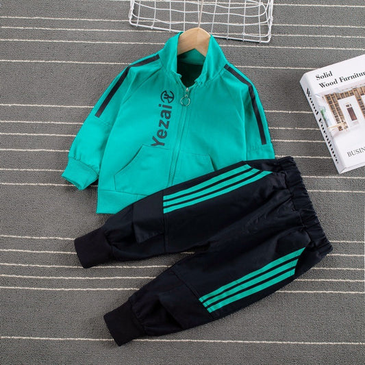 Sports Style Striped Two-piece Children's Clothing Children's Boys And Baby Casual Suits by http://Lolyshop.shop