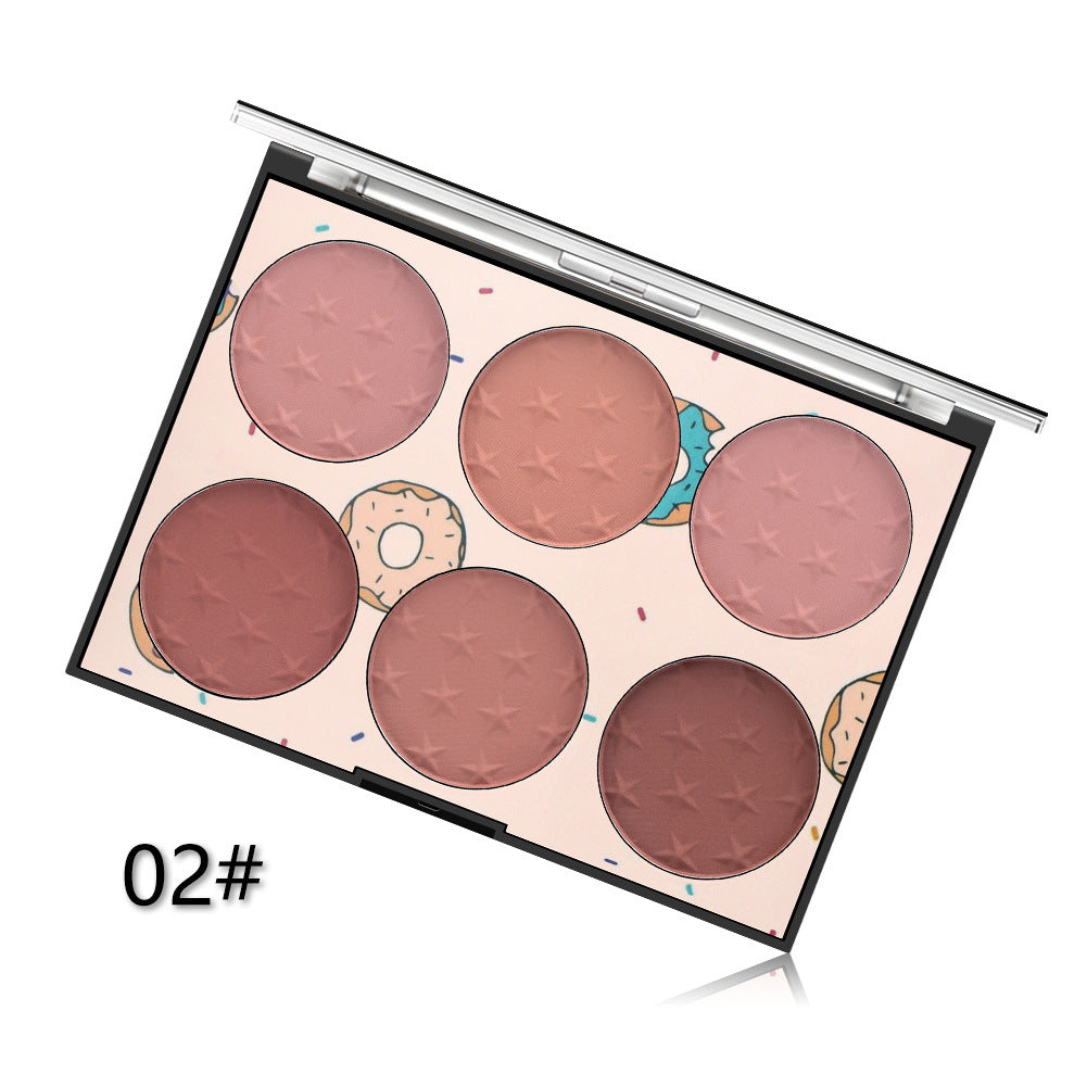 Six-color Blush Natural Skin-friendly Rouge Makeup by http://Lolyshop.shop
