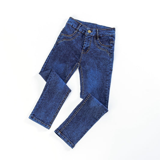 Boys' Flat Stretch Slim Long Jeans by http://Lolyshop.shop