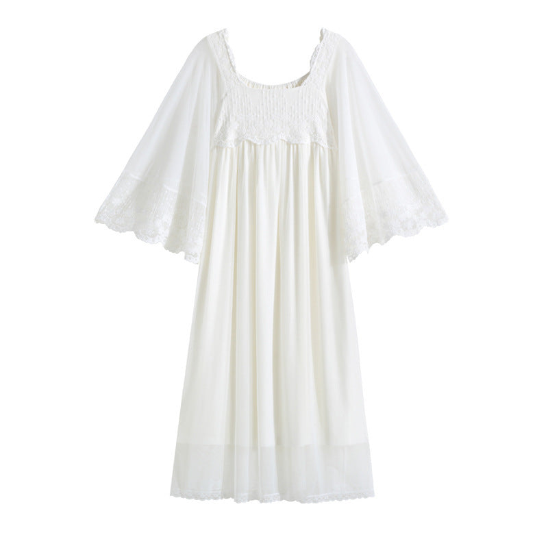Mesh Embroidery Lace Home Clothes Sleeping Skirt by http://Lolyshop.shop