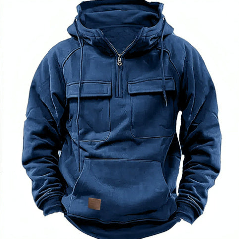 Men's Zip-up Hoodies Sweatshirt With Drawstring And Pocket Design Fashion Casual Sports Sweatshirt by http://Loyshop.shop