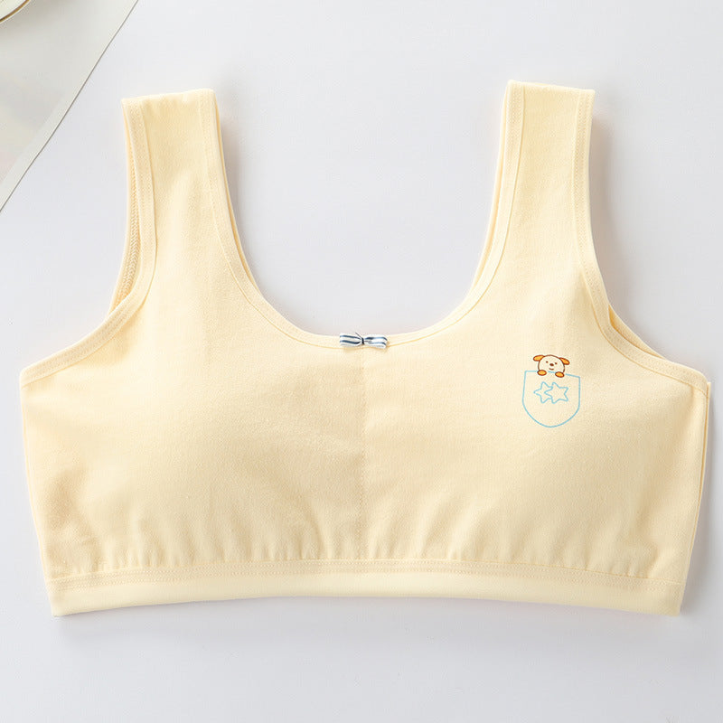 Primary Student Vest Female Junior High Girl High School Underwear Pure Cotton Bra by http://Lolyshop.shop