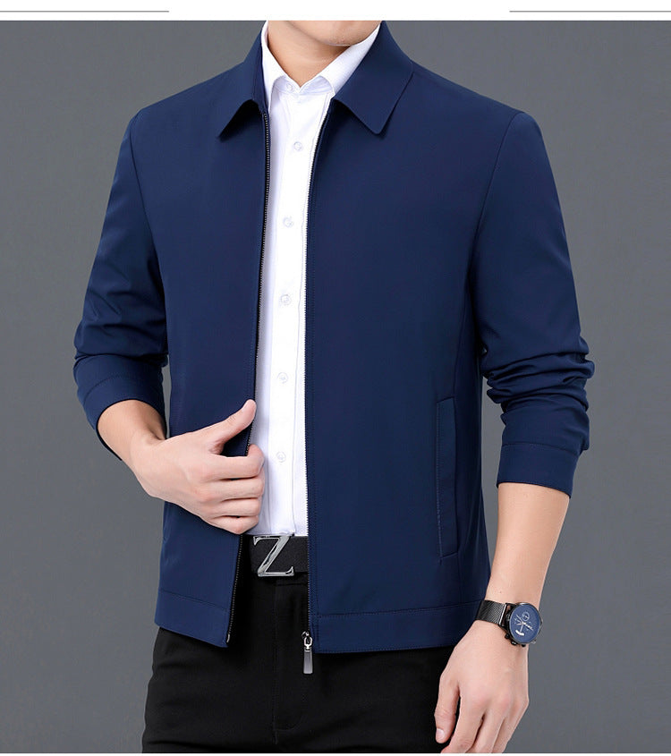 Men's Casual Business Jacket Clothing For Middle-aged Dad by http://Lolyshop.shop