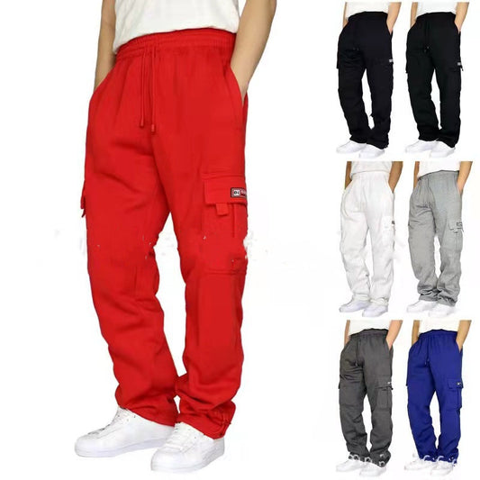 Men Pants Sweatpants Stretch Elastic Waist Jogger Sports Pants Drawstring Trousers Fashion Mens Clothing by http://Lolyshop.shop