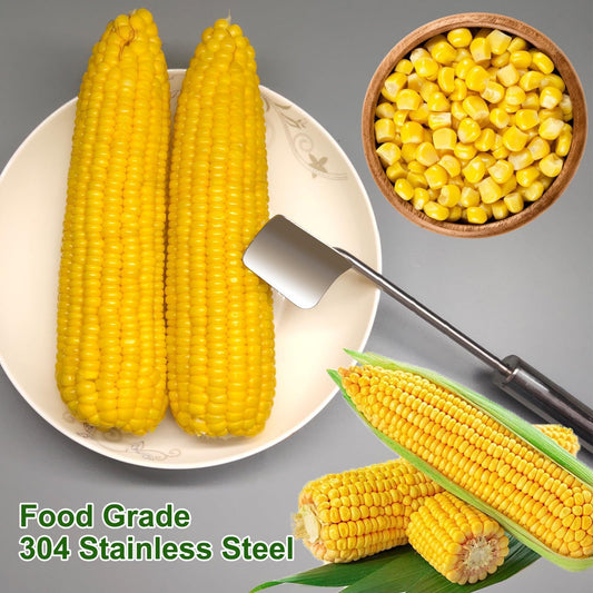 Kitchen Gadget Corn On The Cob Remover Stainless Steel Planer Ergonomic Handle Peeler Peel Separate & Enjoy Corn With Minimal Effort by http://Lolyshop.shop