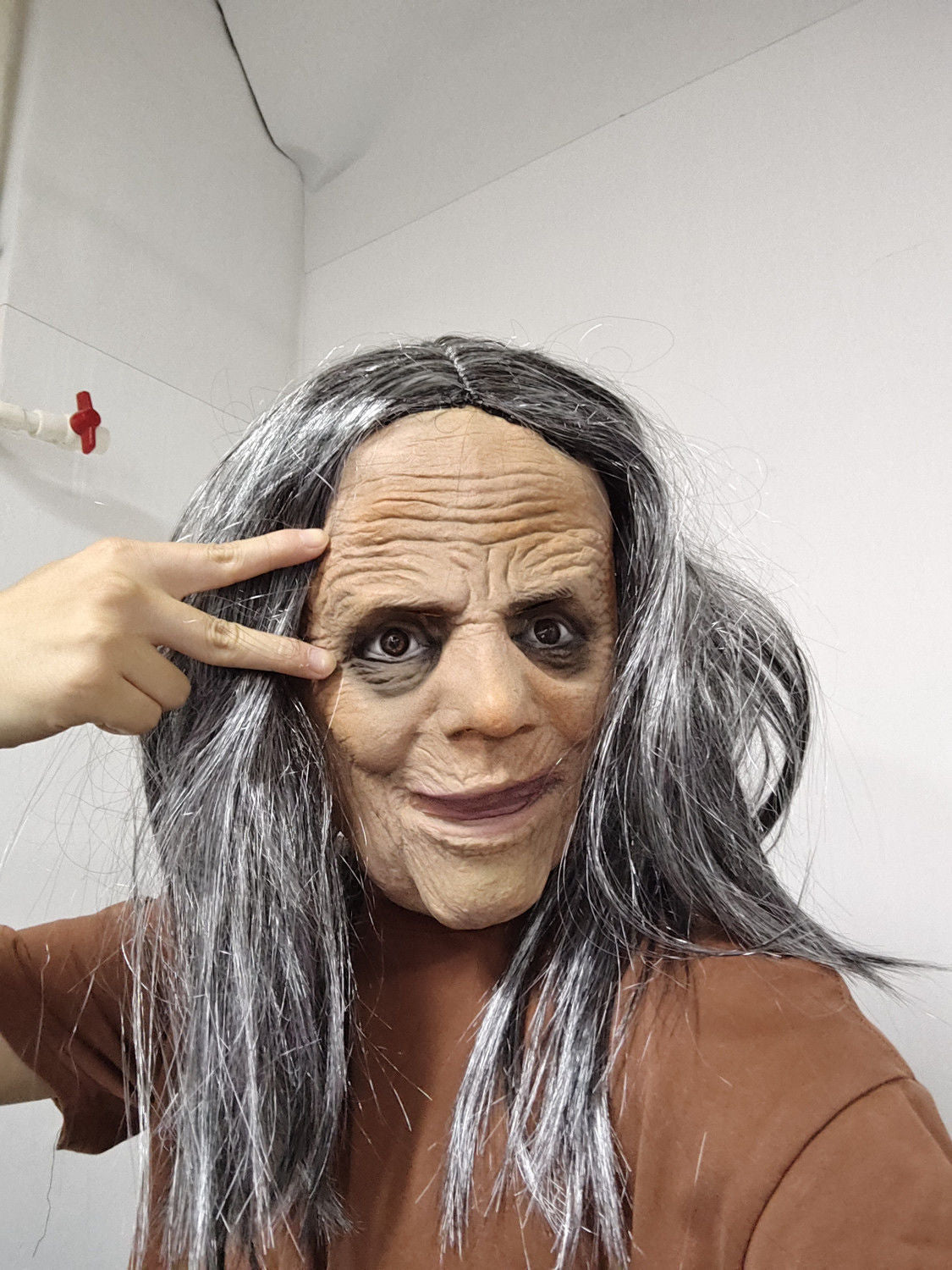 Halloween Granny Mask Latex Headset by http://Loyshop.shop