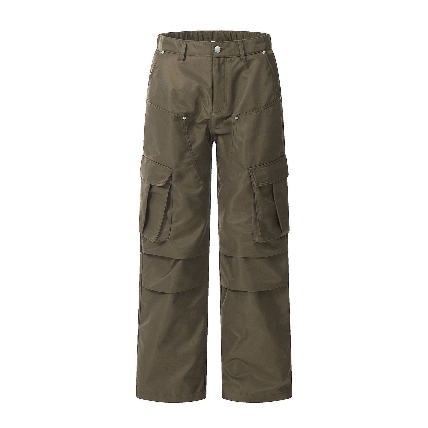 Pleated Knee Paratrooper Workwear Casual Trousers Men by http://Lolyshop.shop