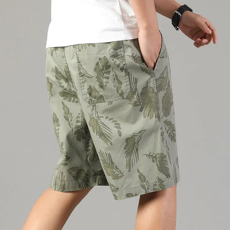 Men's Casual Shorts Summer Light Weight Shorts Outdoor Sports Cool Breathable Beach Relaxed Fit Cotton Cargo Shorts