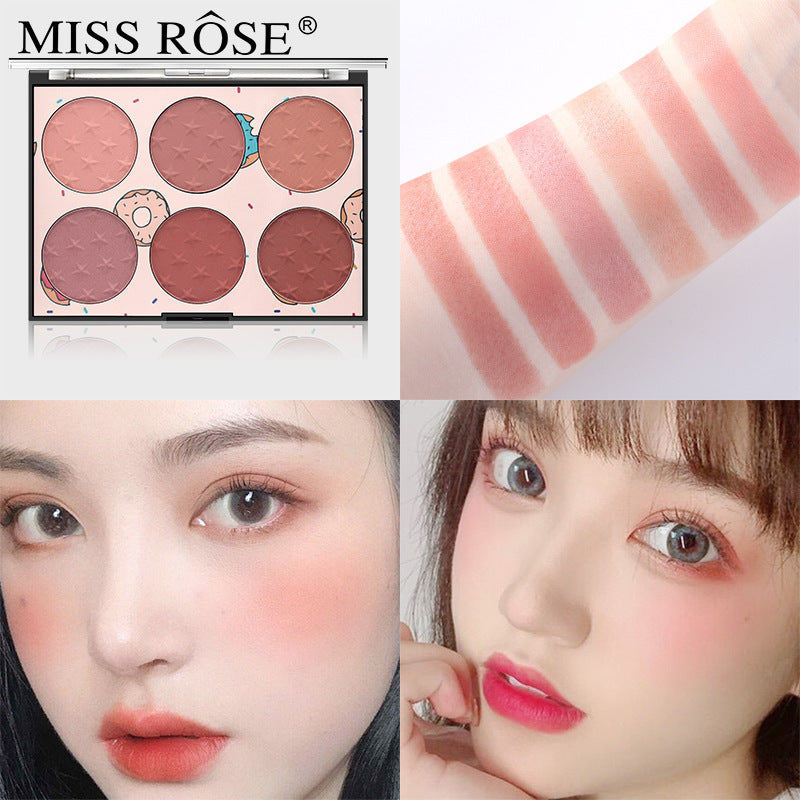 Six-color Blush Natural Skin-friendly Rouge Makeup by http://Lolyshop.shop