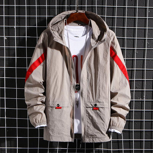 New Men's Skin Clothing Jacket Sports Hooded Jacket Men's by http://Lolyshop.shop